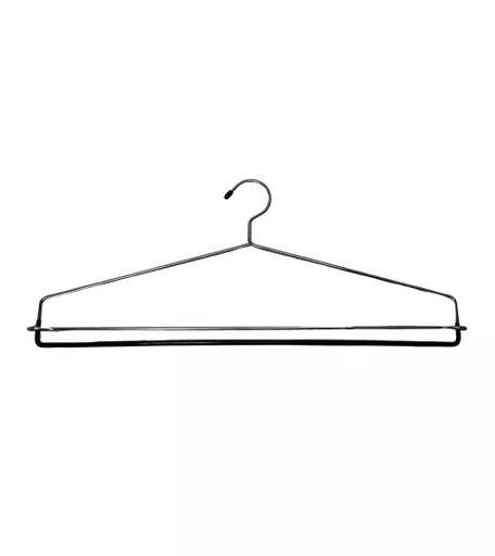 Single Chrome with Black Bar Blanket Hanger - 560mm
