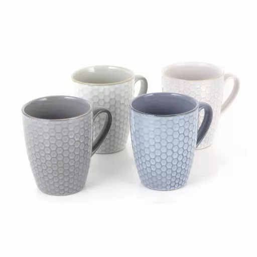 Reef Honeycomb Mug, Set of 4