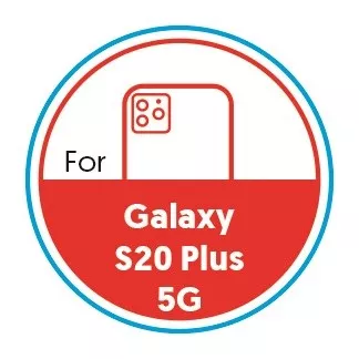Smartphone Circular 20mm Label - Galaxy S20 Plus 5G - Red