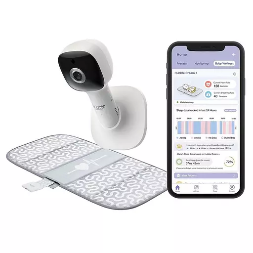 Hubble Dream + Connected Sensor Mat with 1080p Wi-Fi Video Baby Camera