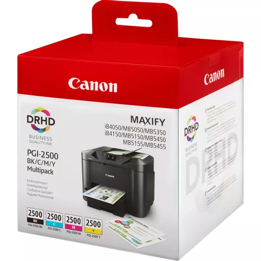 Canon 9290B004/PGI-2500BKCMY Ink cartridge multi pack Bk,C,M,Y 29,1ml + 3 x 9,6ml Pack=4 for Canon IB 4050