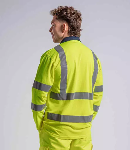 Pro RTX High Visibility Long Sleeve Polo Shirt