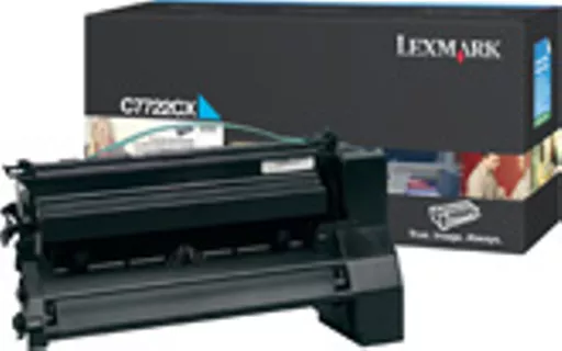 Lexmark C7722CX Toner cartridge cyan, 15K pages/5% for Lexmark C 772