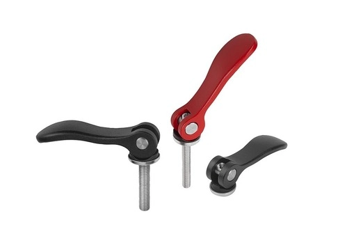 K0005 - Cam Levers With Aluminium Handles Male & Female Steel & Stainless Steel Threads M5-M10