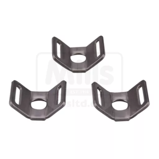 Stainless Steel Saddle Mounts 4.2mm Hole - up to 10mm Pk100