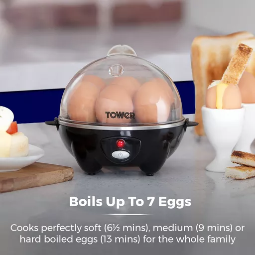 360W Egg Cooker Black