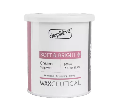 Depileve Waxceutical Soft & Bright Cream Strip Wax 800ml
