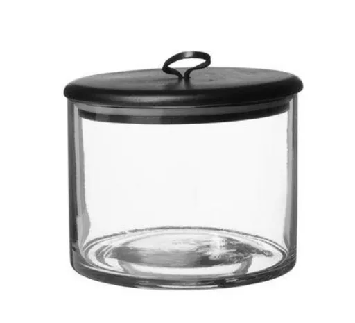 Jar, Kaarina, Black/Clear, Small