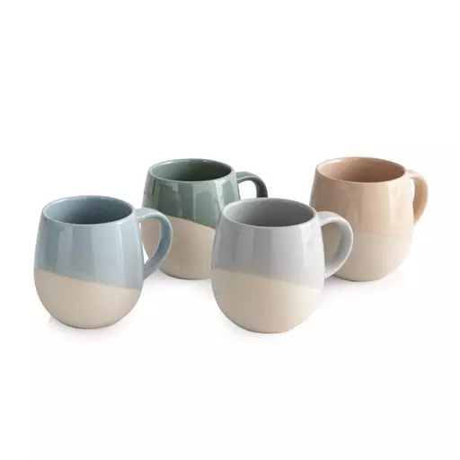 Colour Dipped Mug, Set of 4