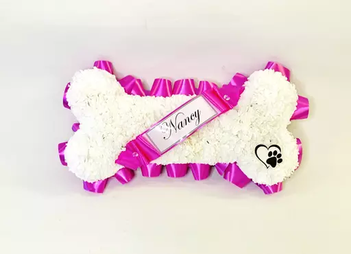 Dog Bone funeral tribute - cute puppy
