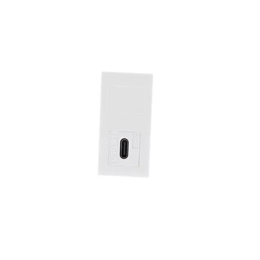 USB-C 3.1 Euro Module (v 3.1) (Coupler), White