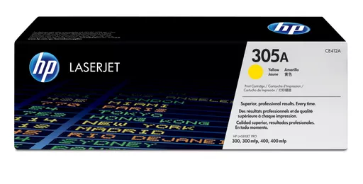 HP CE412A/305A Toner cartridge yellow, 2.6K pages ISO/IEC 19798 for HP LaserJet M 375