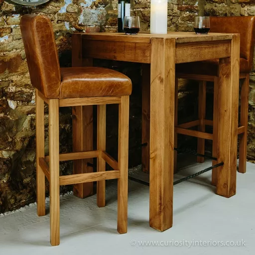 Rushcliffe Leather Bar Stool