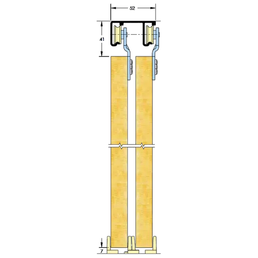 ASEC Sliding Wardrobe Double Gear