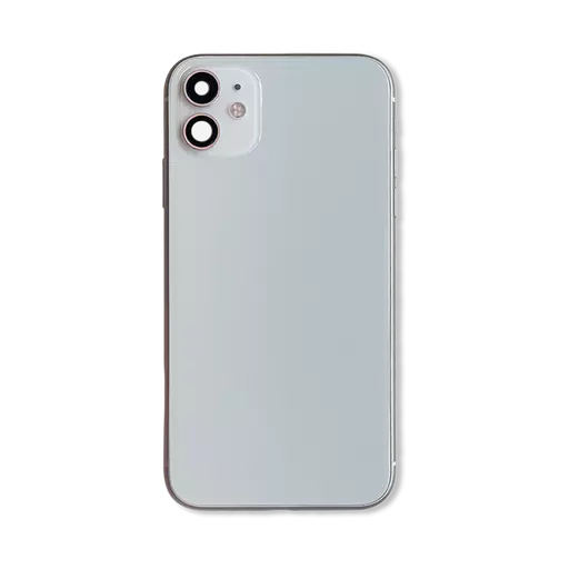 Back Housing With Internal Parts (White) (No Logo) - For iPhone 11