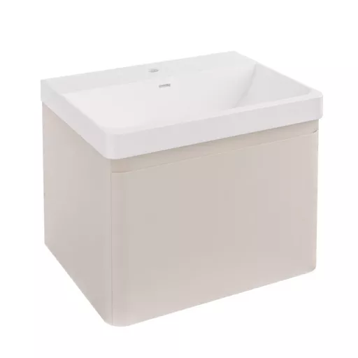Grovely 60cm Wall Hung Unit 1 Drawer  Cashmere