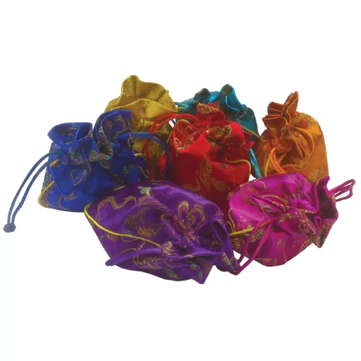 Silky Brocade Pouch
