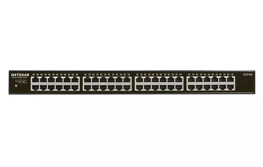 NETGEAR GS348 Unmanaged Gigabit Ethernet (10/100/1000) 1U Black