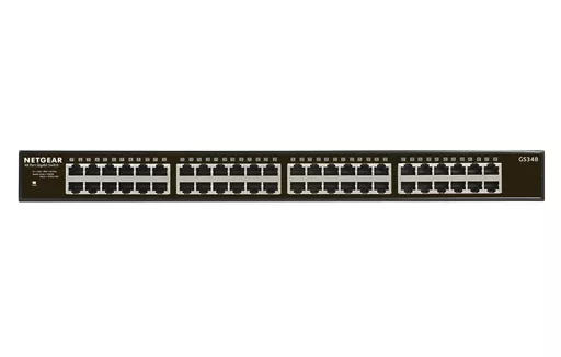 NETGEAR GS348 Unmanaged Gigabit Ethernet (10/100/1000) 1U Black