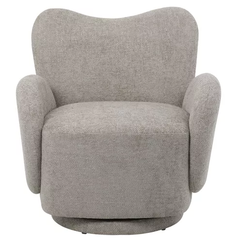 Bignor Upholstered Swivel Chair Mink