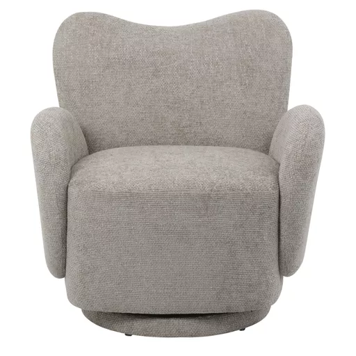Bignor Upholstered Swivel Chair Mink