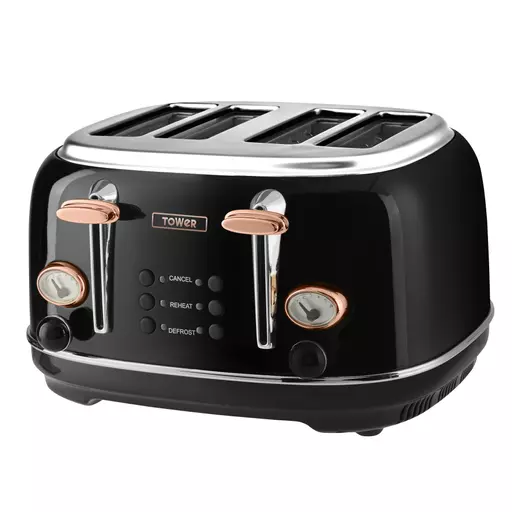 Bottega 4 Slice Stainless Steel Toaster