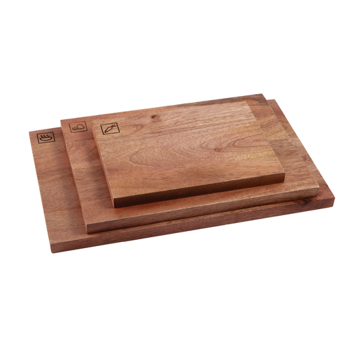 Photos - Chopping Board / Coaster Tower Set of 3 Mango Wood Chopping Boards Natural Wood T847045 