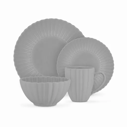 16 Piece Scallop Dinner Set