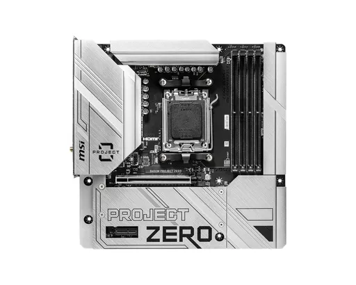 MSI B650M PROJECT ZERO motherboard AMD B650 Socket AM5 micro ATX