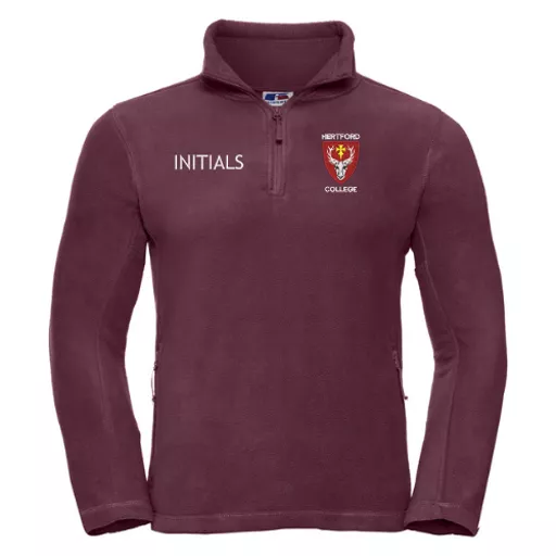 HertfordCollege_QuarterZipFleece_Burgundy_Front.png