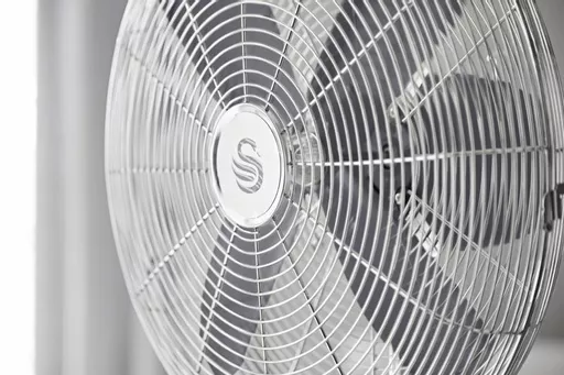 16" Retro Grey Stand Fan