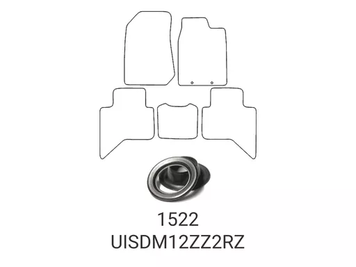 Isuzu D-Max 2012-2021 Tailored Rubber Mats