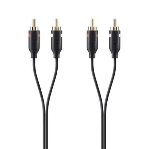 Belkin F3Y098BT2M audio cable 2 m 2 x RCA Black