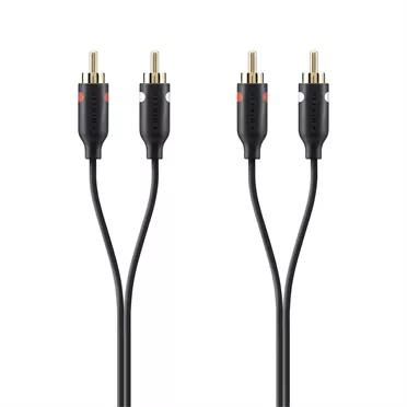 Belkin F3Y098BT2M audio cable 2 m 2 x RCA Black