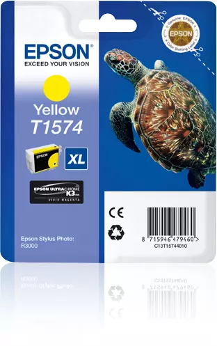 Epson C13T15744010/T1574 Ink cartridge yellow 25,9ml for Epson Stylus Photo R 3000
