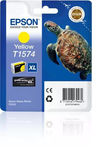 Epson C13T15744010/T1574 Ink cartridge yellow 25,9ml for Epson Stylus Photo R 3000