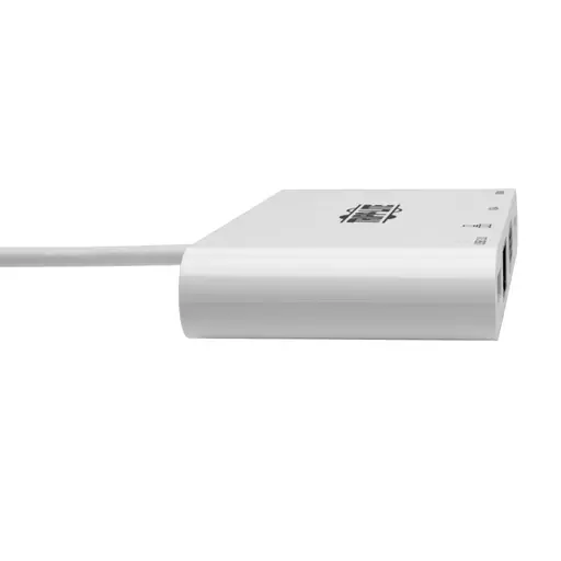 Tripp Lite U444-06N-HV4GU USB-C Multiport Adapter - 4K HDMI, VGA, USB-A, GbE, HDCP, White