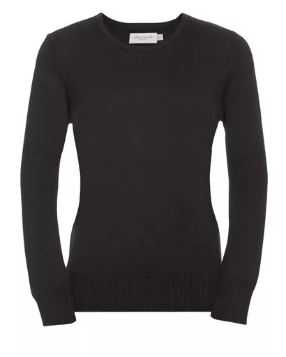 Ladies' Crew Neck Knitted Pullover