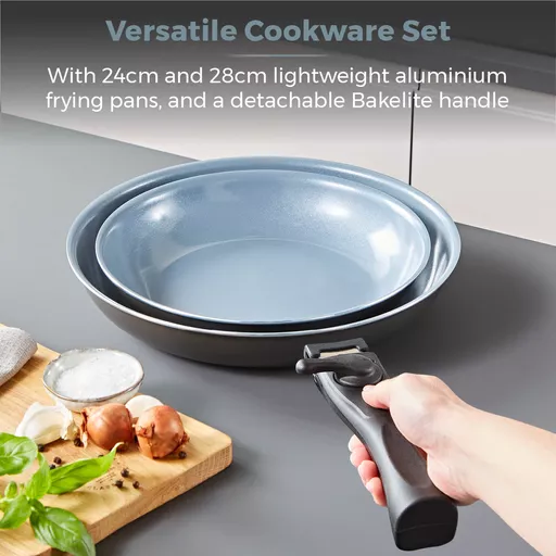 Freedom 3 Piece Frying Pan Set Graphite