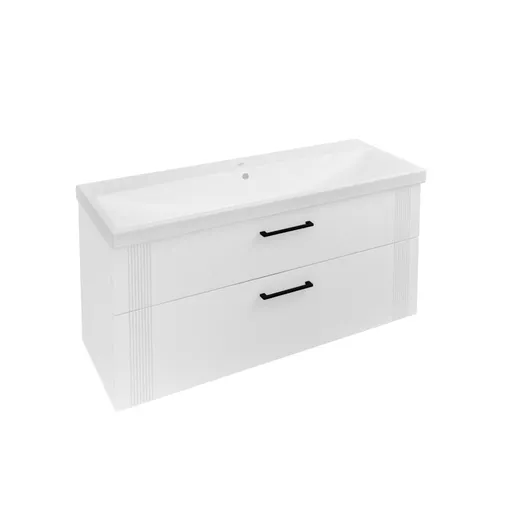 Cranham 120cm Wall Hung Vanity Unit - Matt White
