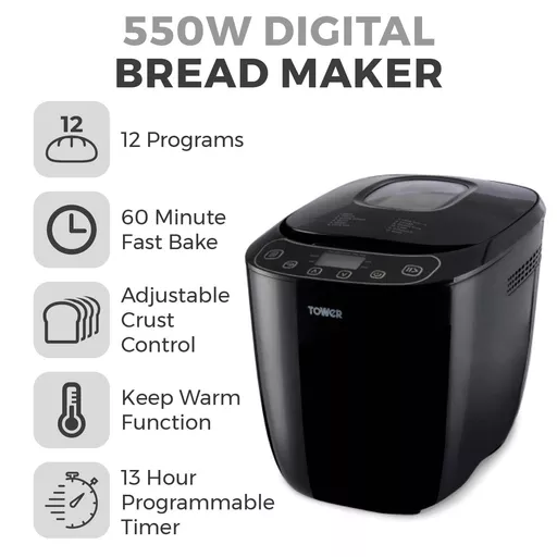 550W 2lb Gluten Free Digital Breadmaker