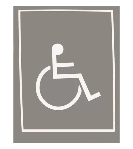 Disable Sign Strutted Card - 150mm x 200mm