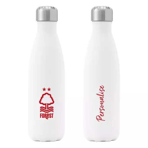 Nottingham Forest FC Crest Insulated Water Bottle - White