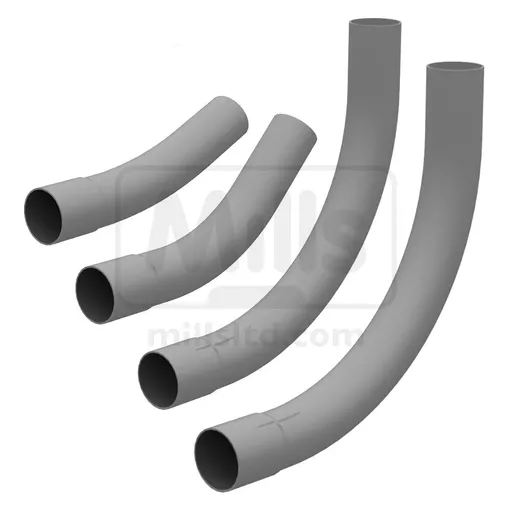 Bend Duct Grey - 53.9mm OD, 50mm (2