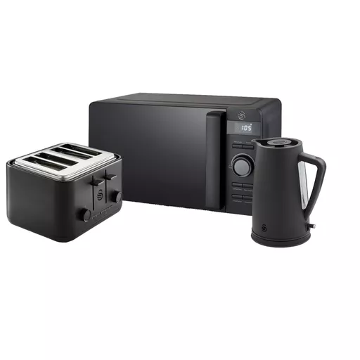 Stealth 4 Slice Toaster, Kettle and Digital Microwave Bundle