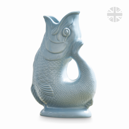 The Wade Fish Jug 1.2 Litre in Eau De Nil Blue