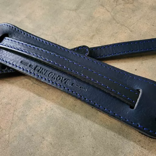 SOLD! GS24 Dark Blue Vintage Guitar Strap - second