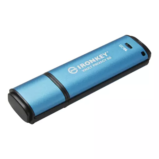 Kingston Technology IronKey Vault Privacy 50 USB flash drive 16 GB USB Type-A 3.2 Gen 1 (3.1 Gen 1) Blue