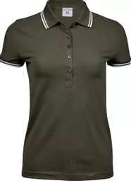 Ladies' Luxury Stripe Stretch Polo