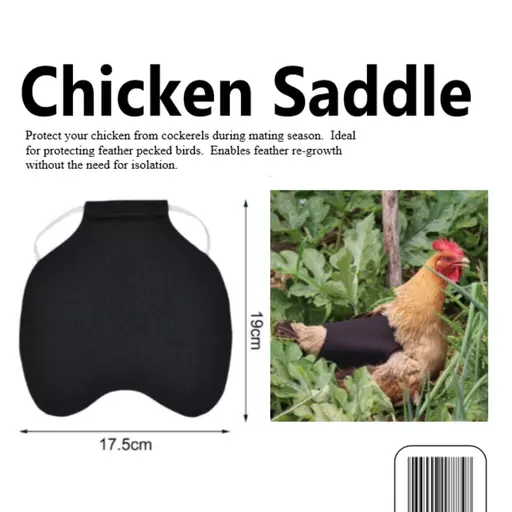 Single Chicken Saddle (various colours available)